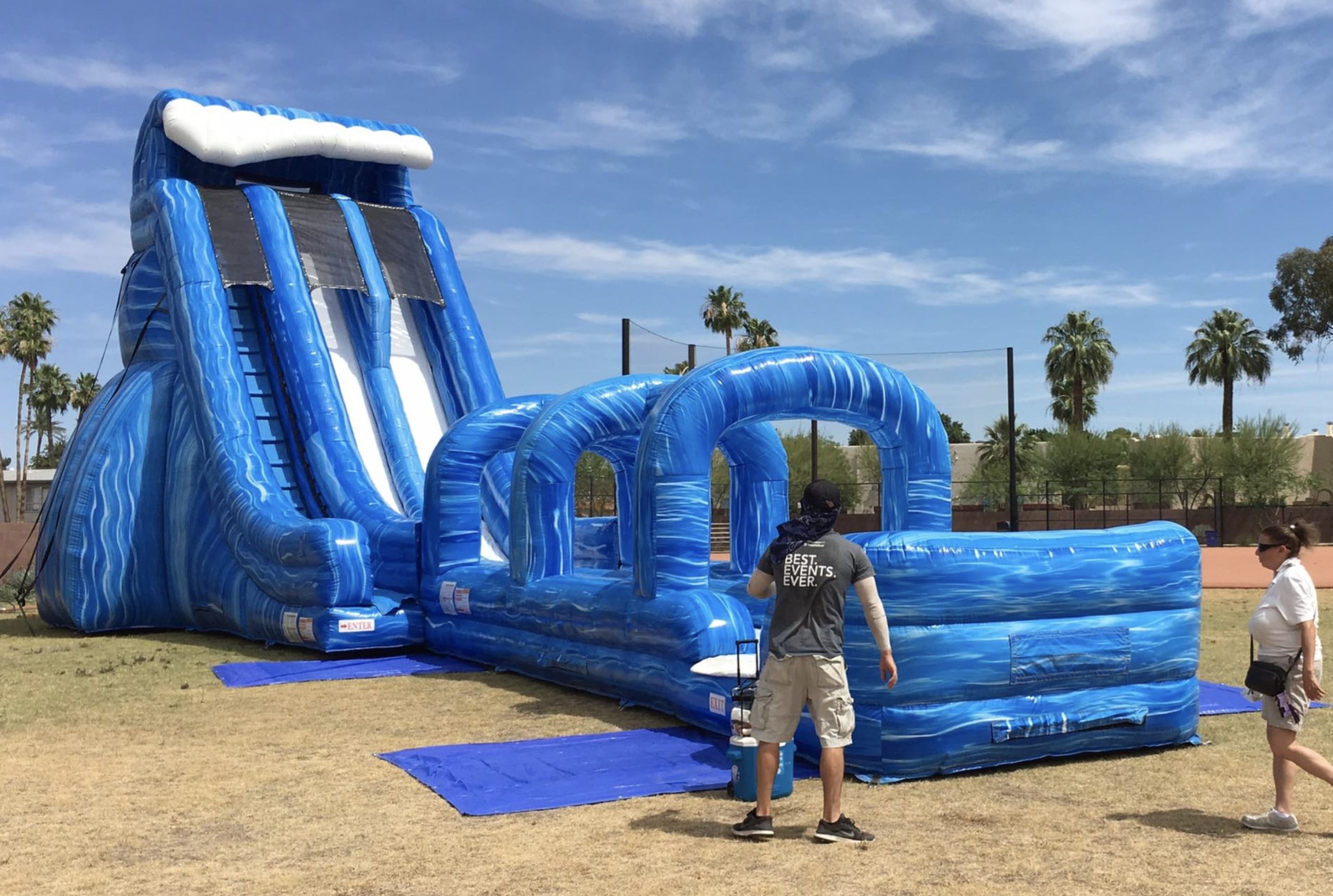 this image shows bounce house rental services in Roseville, CA